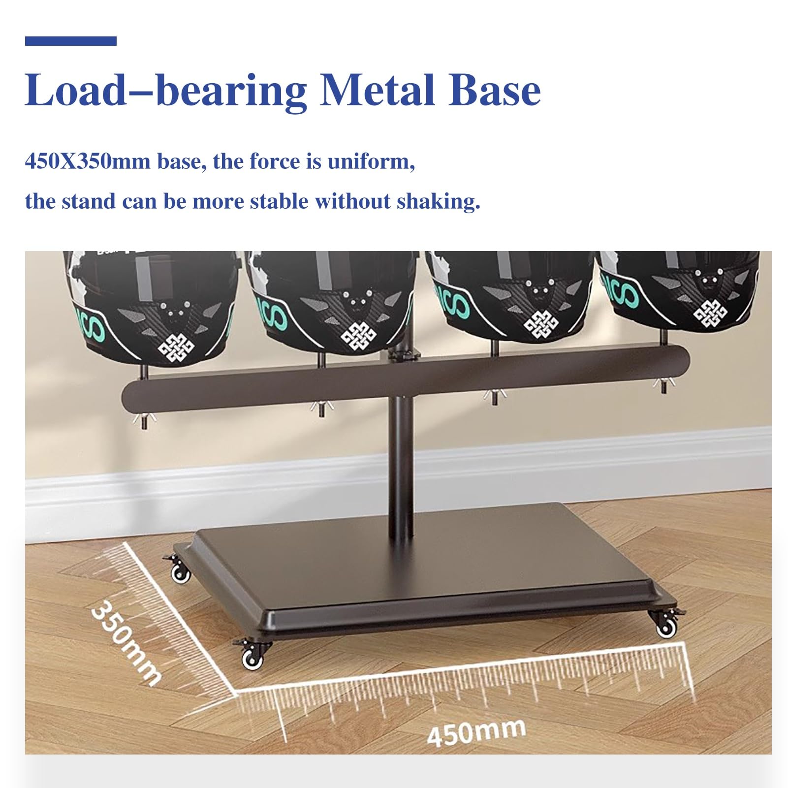 Casco Obra Paquete de 10 Soportes de Pared para Cascos de Seguridad, Soporte Independiente para Casco de Motocicleta para Remolque de Garaje, Soporte para Fijar Casco de Seguridad(Without wheels,Hold
