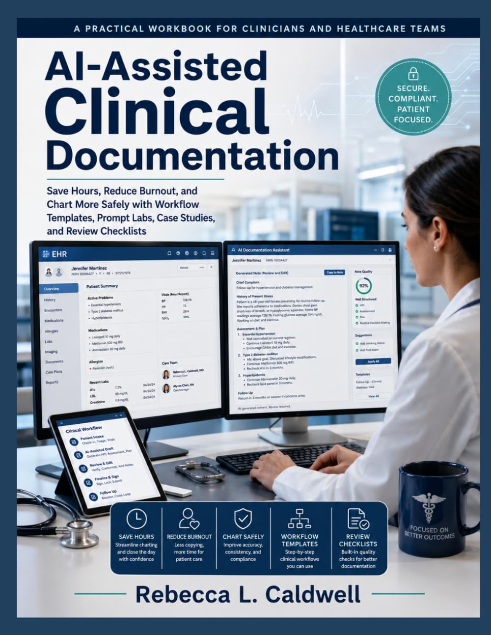 AI-ASSISTED CLINICAL DOCUMENTATION: Save Hours, Reduce Burnout, and Chart More Safely with Workflow Templates, Prompt Labs, Case Studies, and Review Checklists