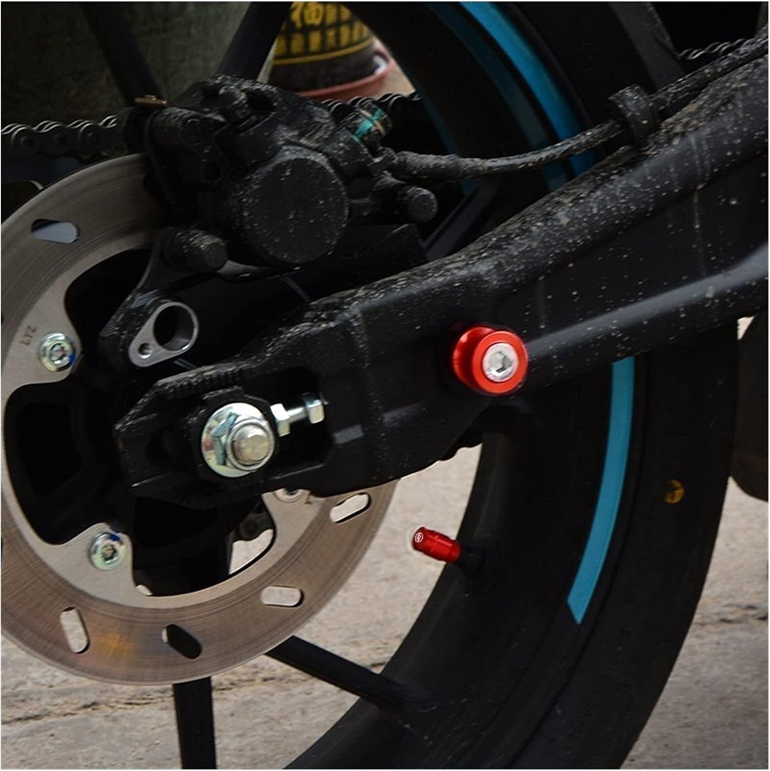 for BMW K1200S K1200 S 2004 2005 2006 2007 2008 8mm Motorcycle CNC Swingarm Sliders Spools Paddock Stand Bobbins Swing Arm Swing Arm Bracket Screw (Color : 3)