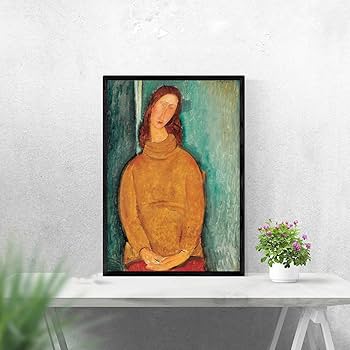 Amazon.co.jp: アメデオ・モディリアーニポスターレトロな女性