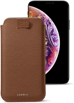Lucrin Funda con leng eta pull-up para iPhone Max Plus Plus Co ac Piel Grano Lucrin Funda con leng eta pull-up para iPhone Max Plus Plus Co ac Piel Grano