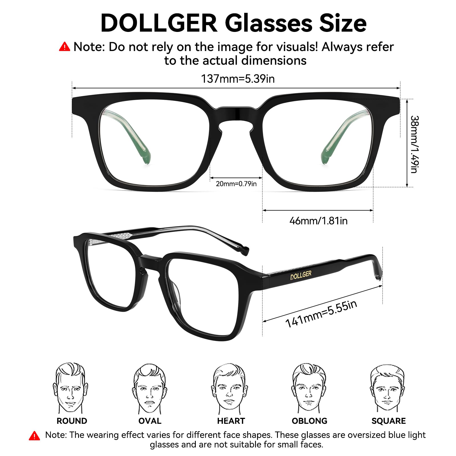 Dollger Occhiali con blocco della luce blu per uomo donna occhiali da computer antiriflesso con lente AC occhiali alla moda quadrati alla moda retrò unisex 2025