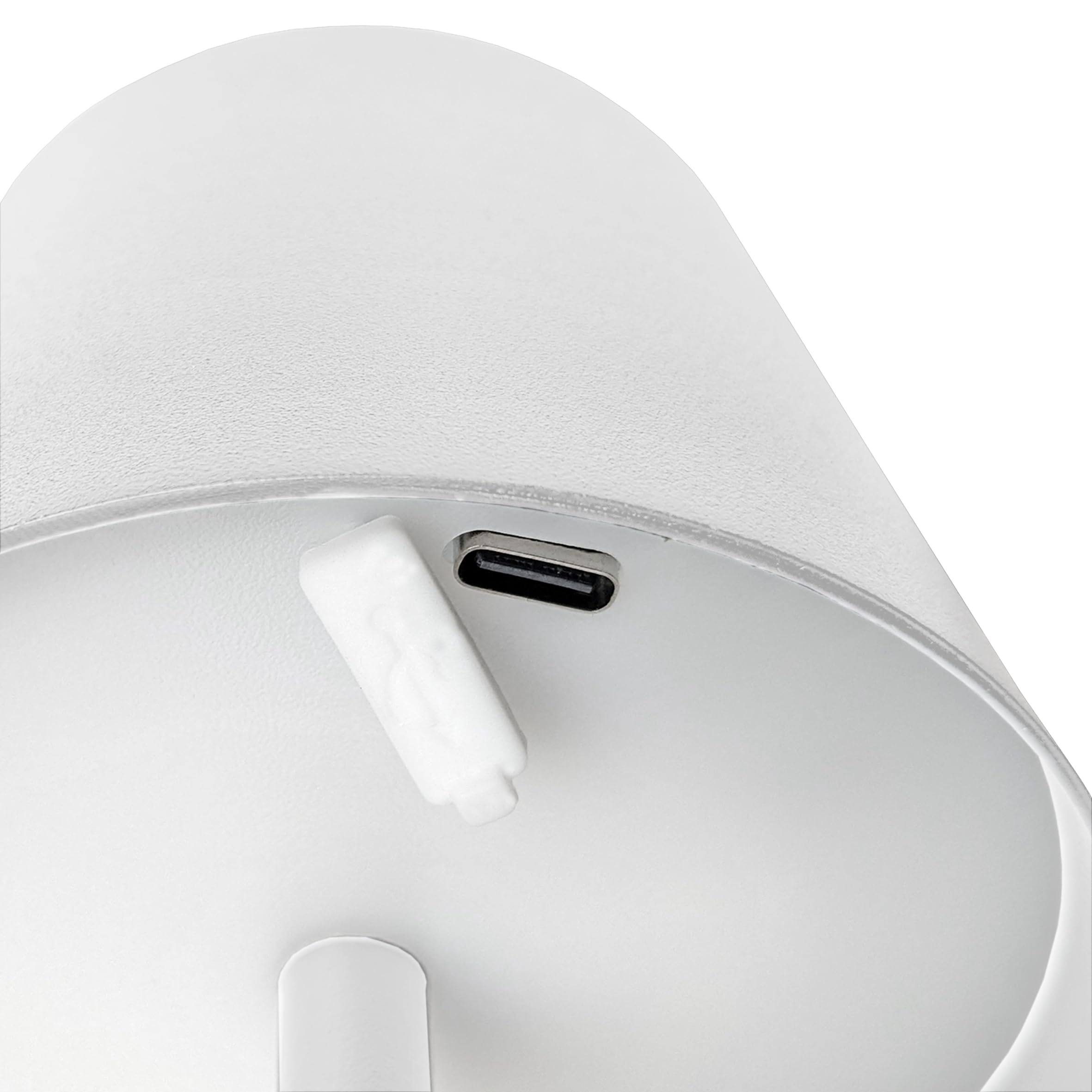 Spetebo Lampe Tactile En Métal - 26 X 9 Cm - Blanc - Rechargeable - Lampe De Table Design Avec LED En Blanc Froid Et Chaud - Lampe De Chevet, De