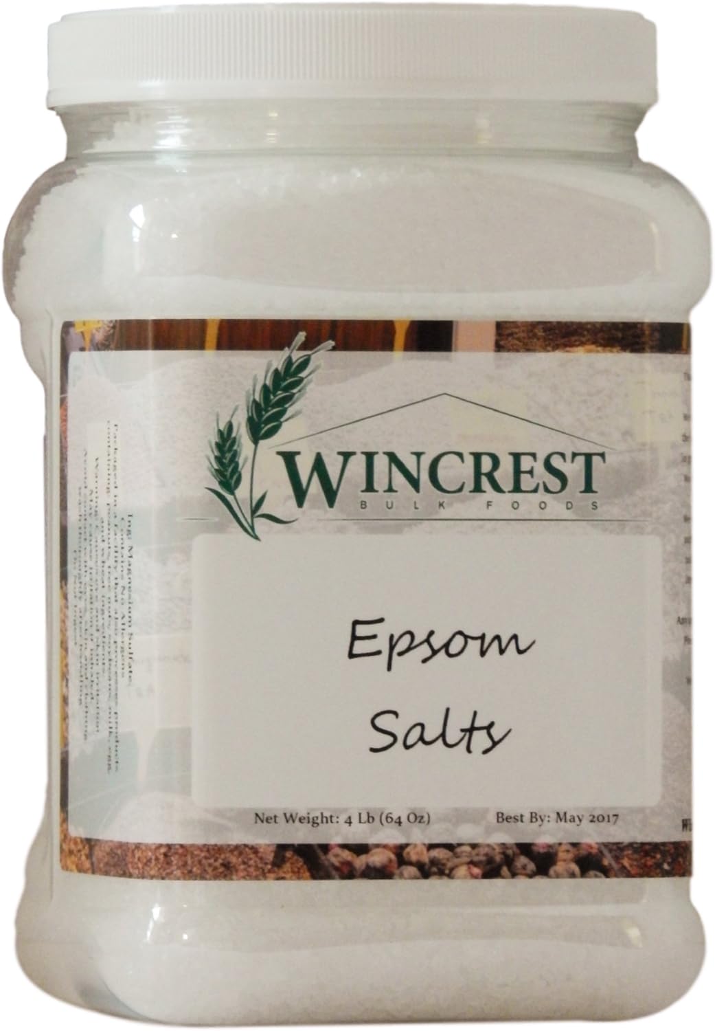 Epsom Salts (Food Grade) - 4 Lb Tub