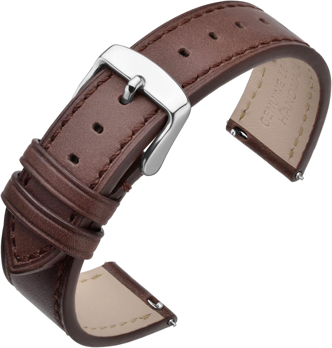 Watch Band 16mm 17mm 18mm 19mm 20mm 21mm 22mm 24mm - Classic Oil Wax Leather Quick Release Watch Strap for Men Women