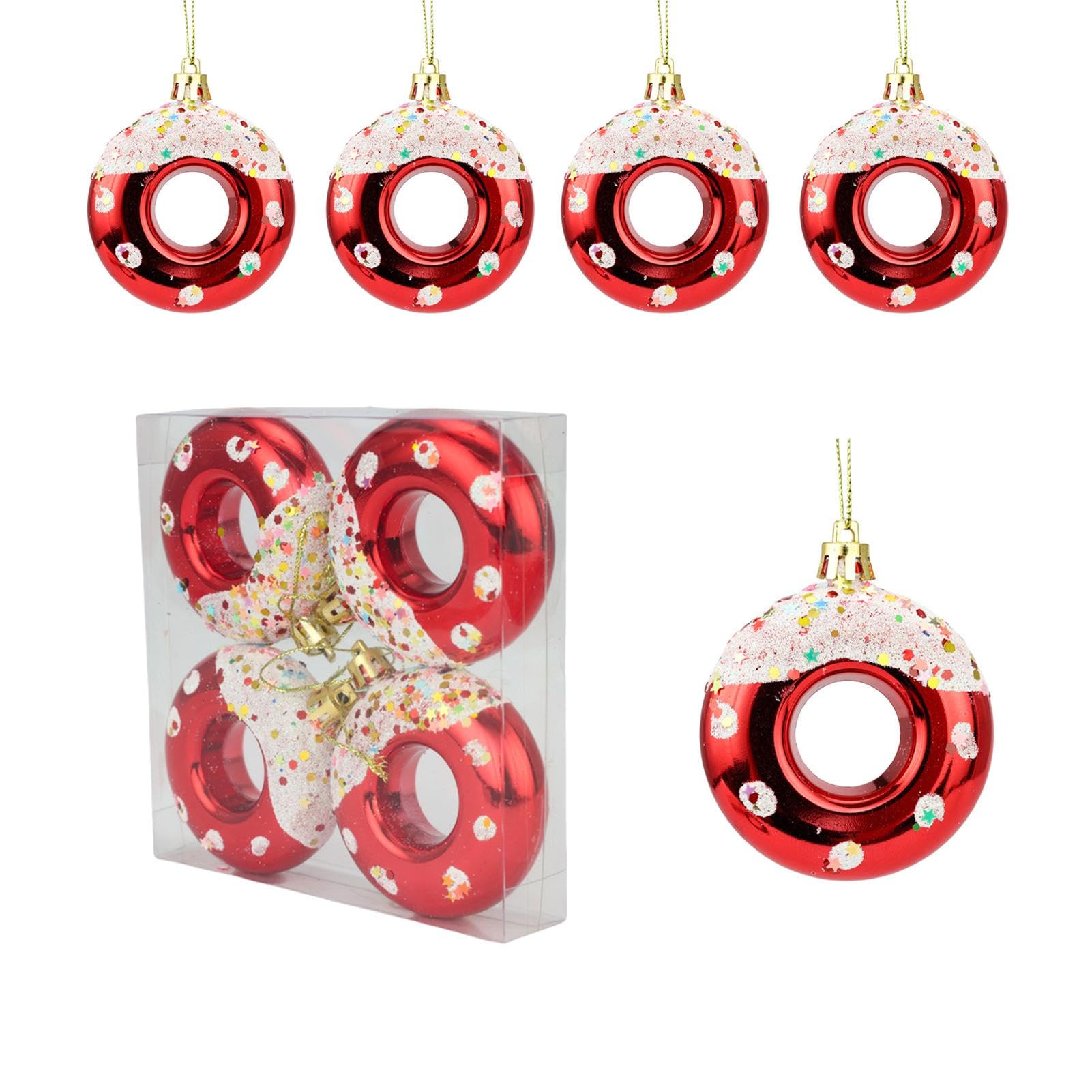 Amazon.co.jp: Gungtj クリスマス ツリー用ドーナツ オーナメント