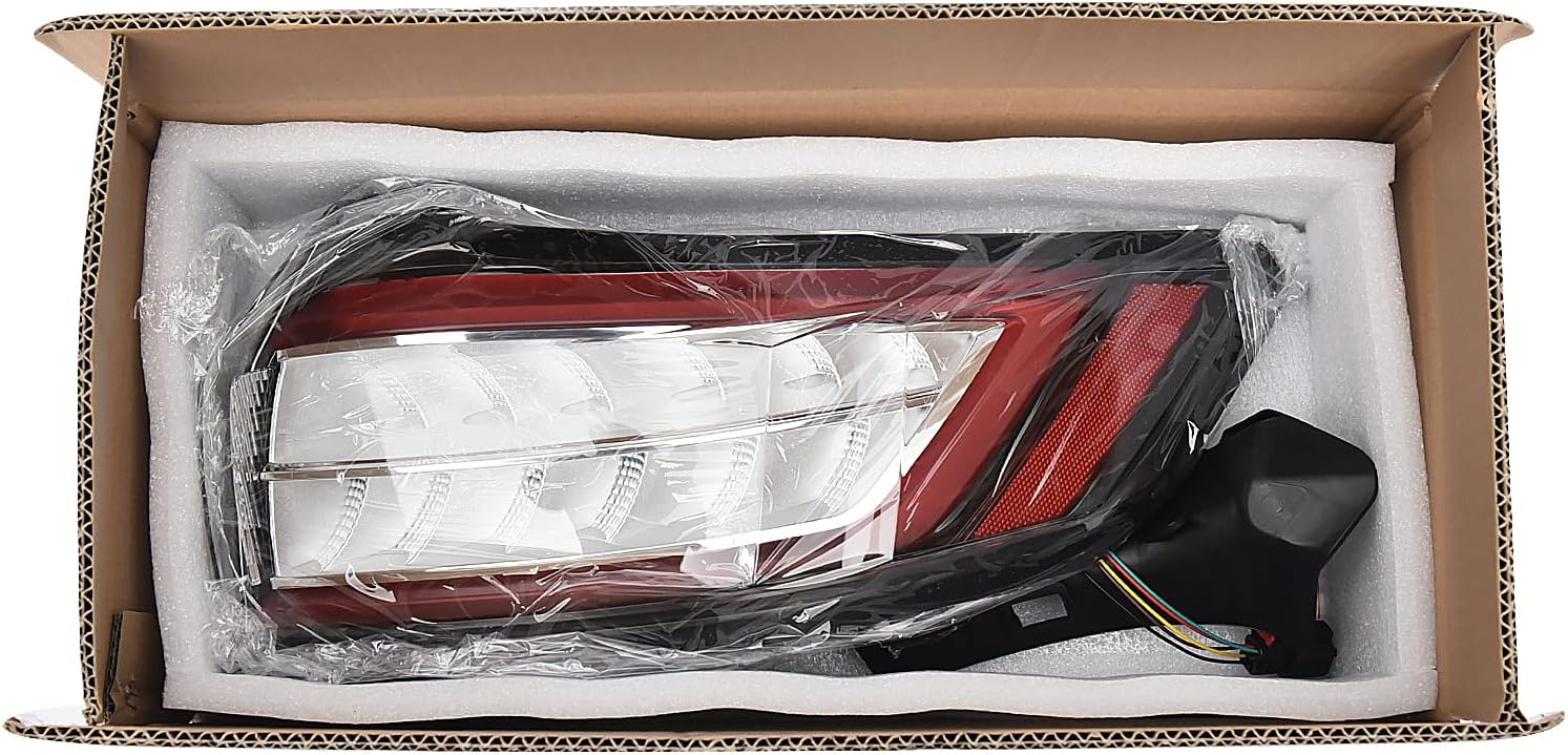 Rear Bumper LED Tail Light for 2015-2018 Ford Edge SE/SEL RH Replacement Body-Colored Red Brake Lamp Parking Light w/o DRL