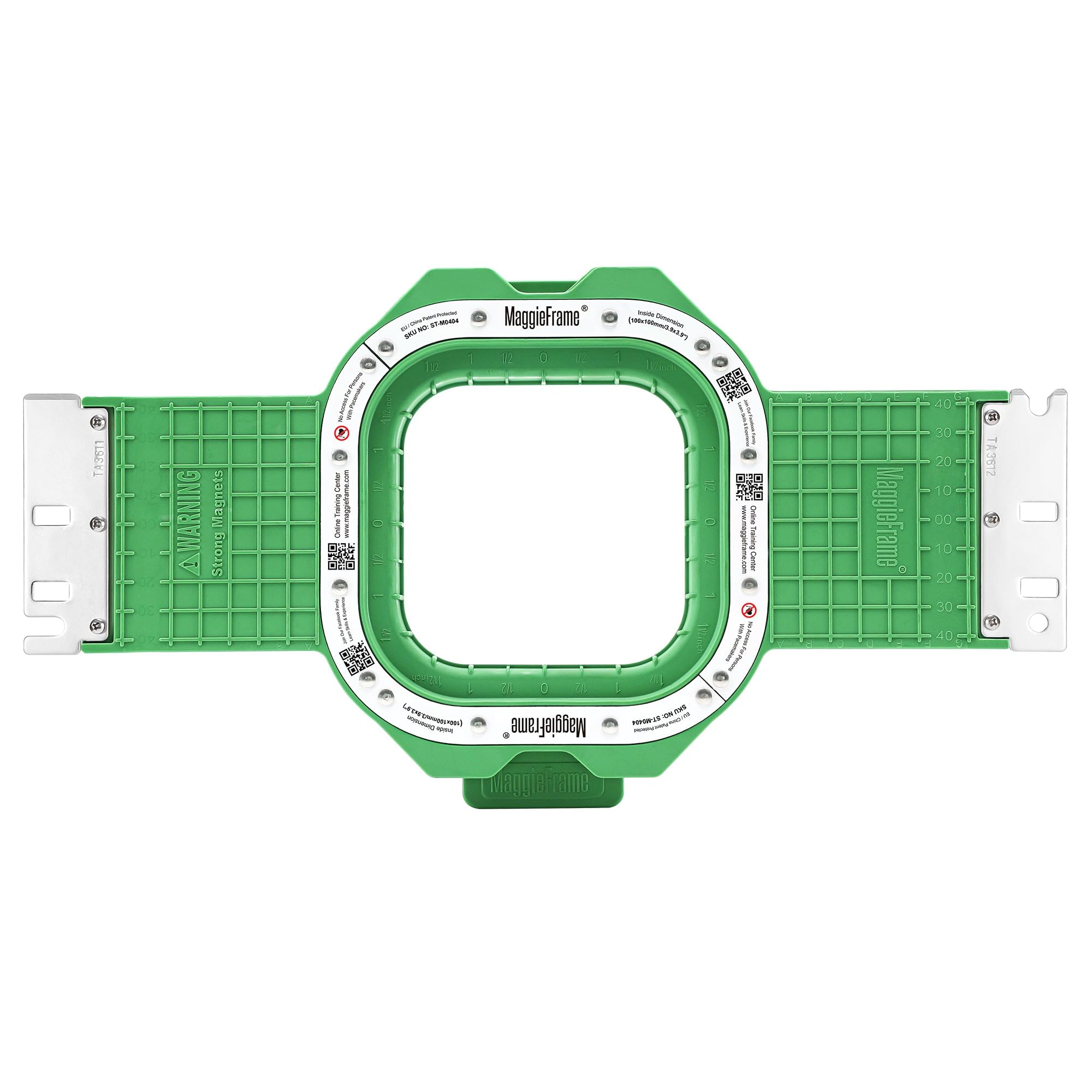 Brewland Bastidor de bordado magnético 100x100mm para Janome MB7 MB4S MB4 | Compatible con Janome MB7S; 3.9x3.9inch