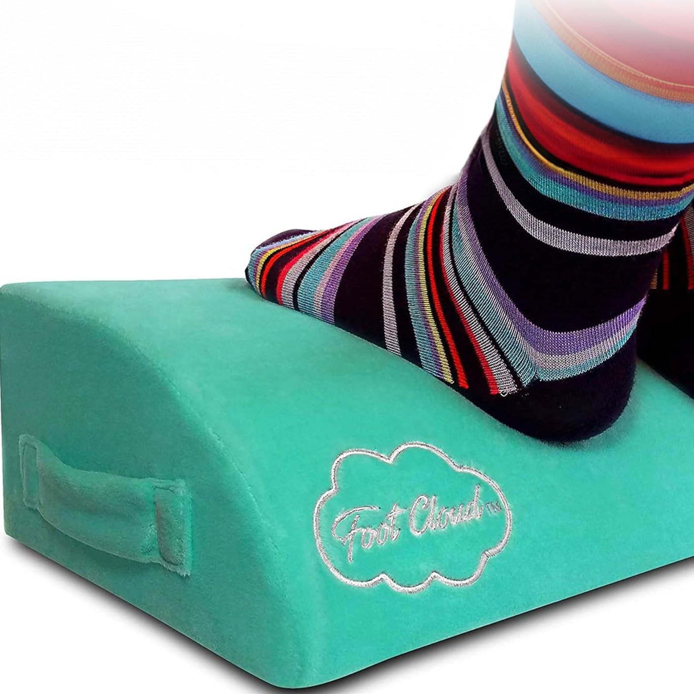Cloud Ergonomic Foam Foot Rest. The Amazing Ergonomic Foam Desk, Office and Under Desk Foot Rest - Like Your Feet are Floating on a Cloud