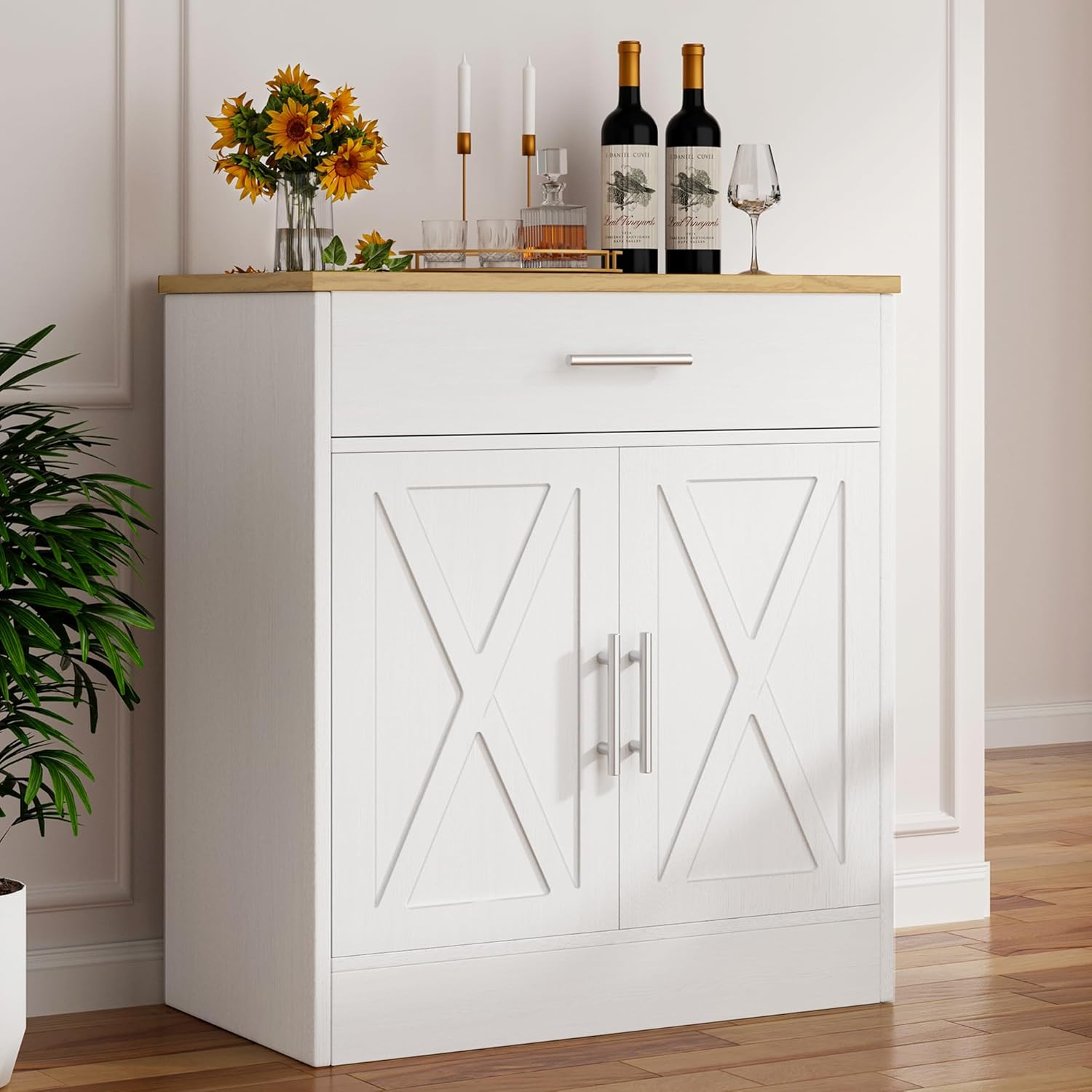 Meilocar Storage Cabinet in White