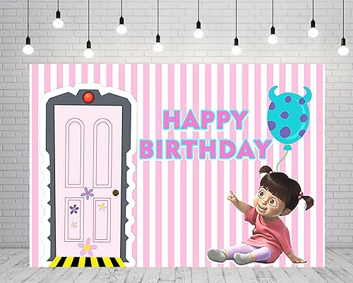 Telón de fondo para niña Boo para suministros de fiesta de cumpleaños 5 x 3 pies fondos de fotos de puerta rosa pancarta de baby shower para disponible en Yaxa Colombia