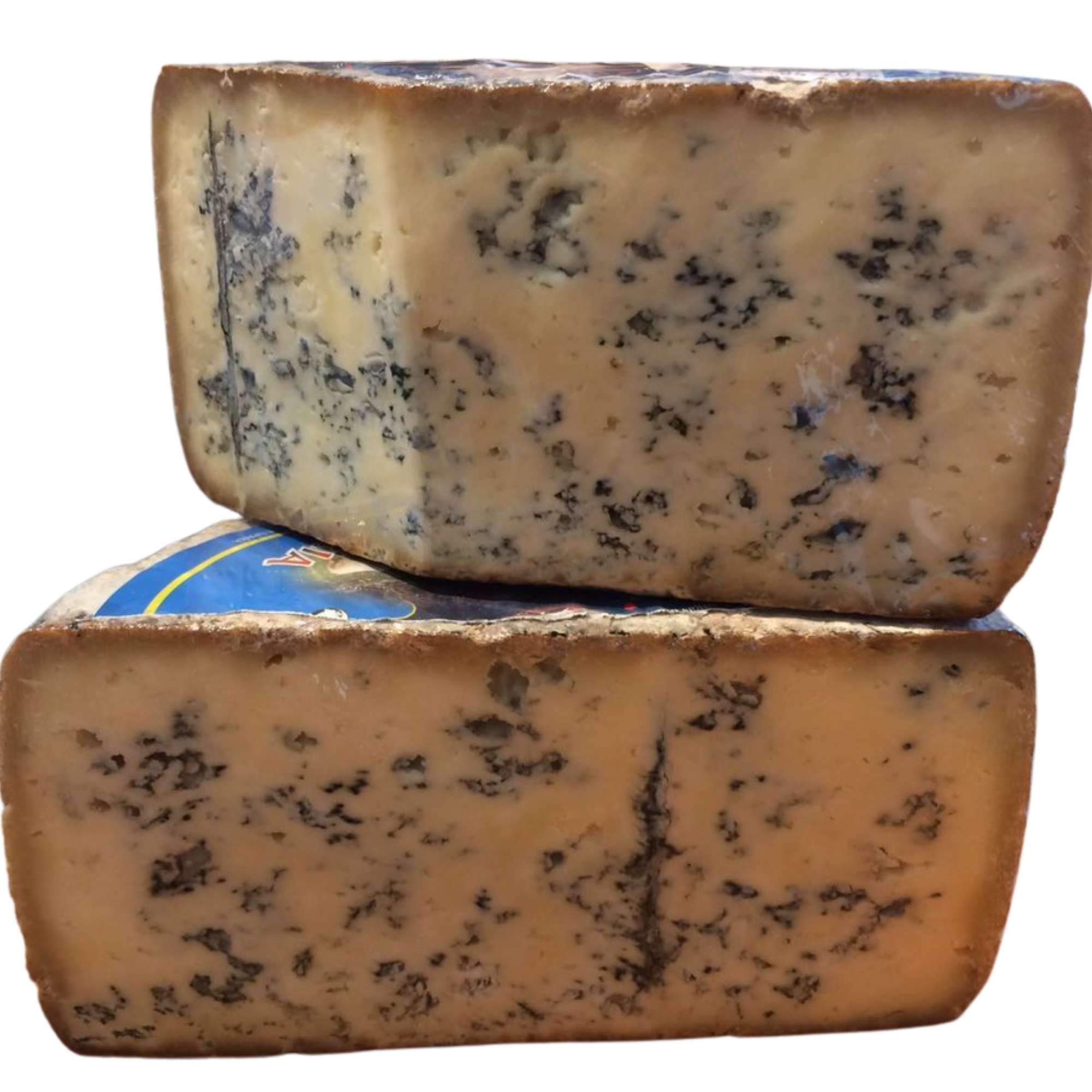 Queso Azul de Pria Tres Leches - Delicioso queso azul elaborado con leche de vaca a la que se le añaden crema de leche de oveja y crema de leche de cabra (Cuarto Queso 800 gramos)