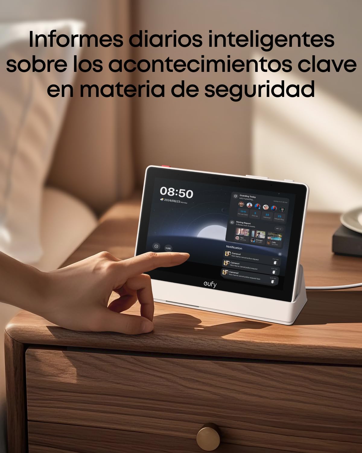 Eufy Smart Display Panel de 8'' Control para el Hogar Compatible con Dispositivos de Seguridad