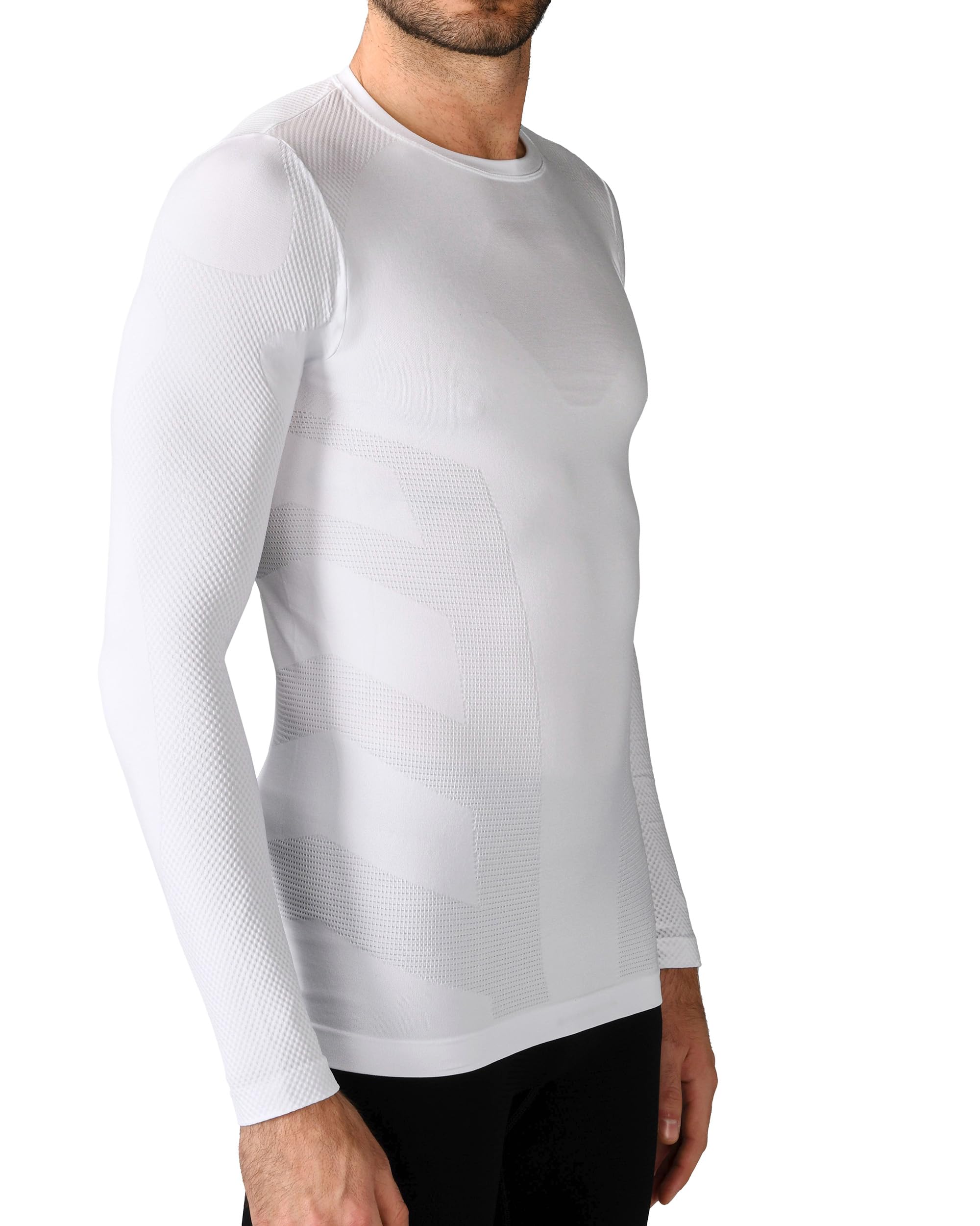 Iron ic - T-Shirt Homme Manches Longues Seamless Thermique et Doux - Coupe Slim Confort - Art. 201771