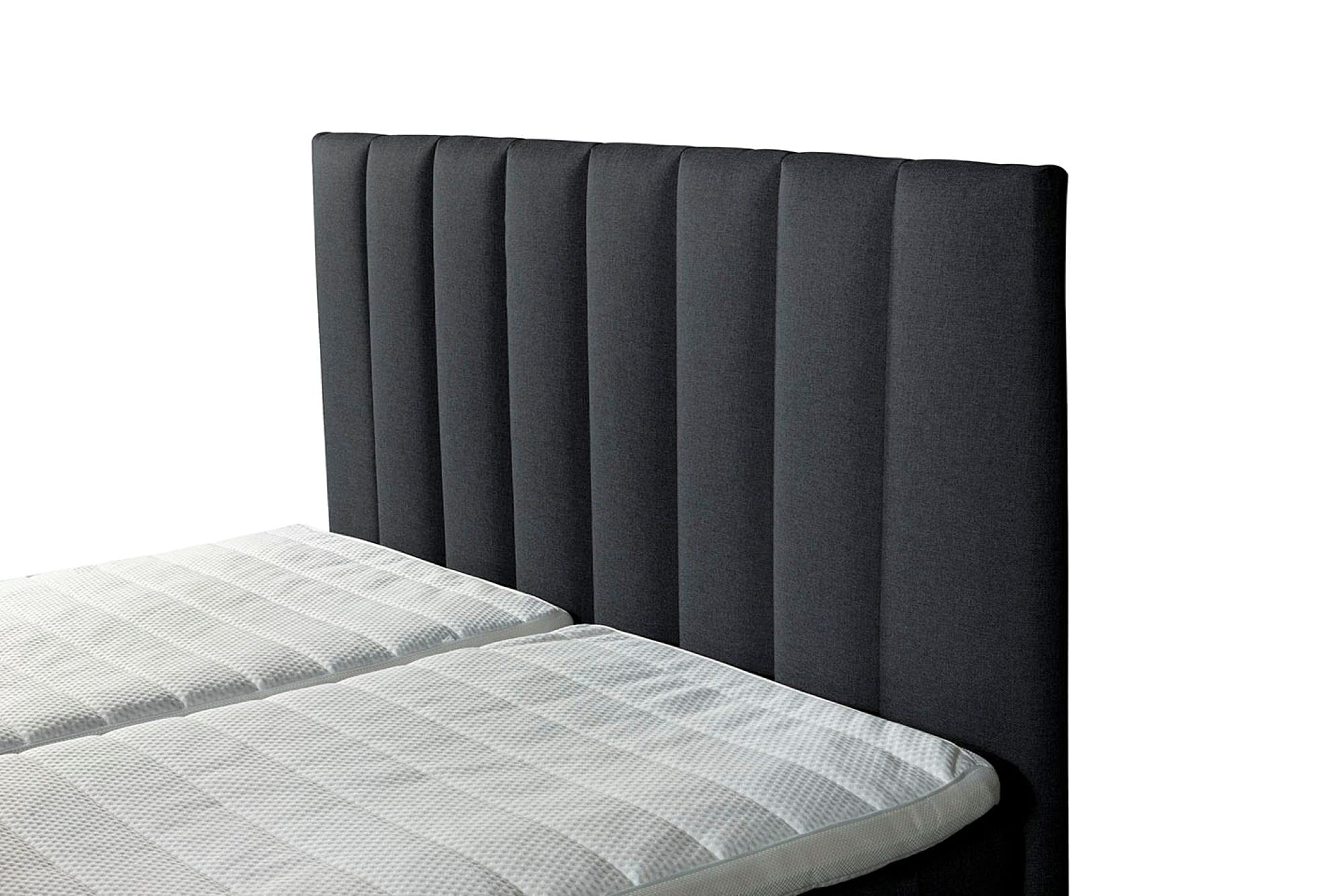 Tesla Dreams Emotion Boxspringbett 180x200 cm – Elektrisch Verstellbares Boxspringbett, 7-Zonen-Taschenfederkernmatratze H2/H3, Latex-Topper, Antracit