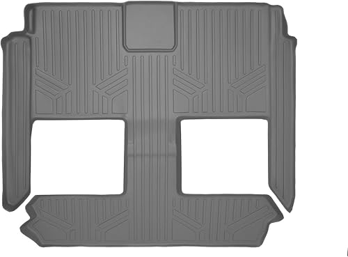 Miniatura 1 de MAXLINER Alfombrillas de piso de 2 y 3 fila gris para Dodge Grand CaravanChrysler Town & Country 2008-2018 (solo asientos Stow'n Go)