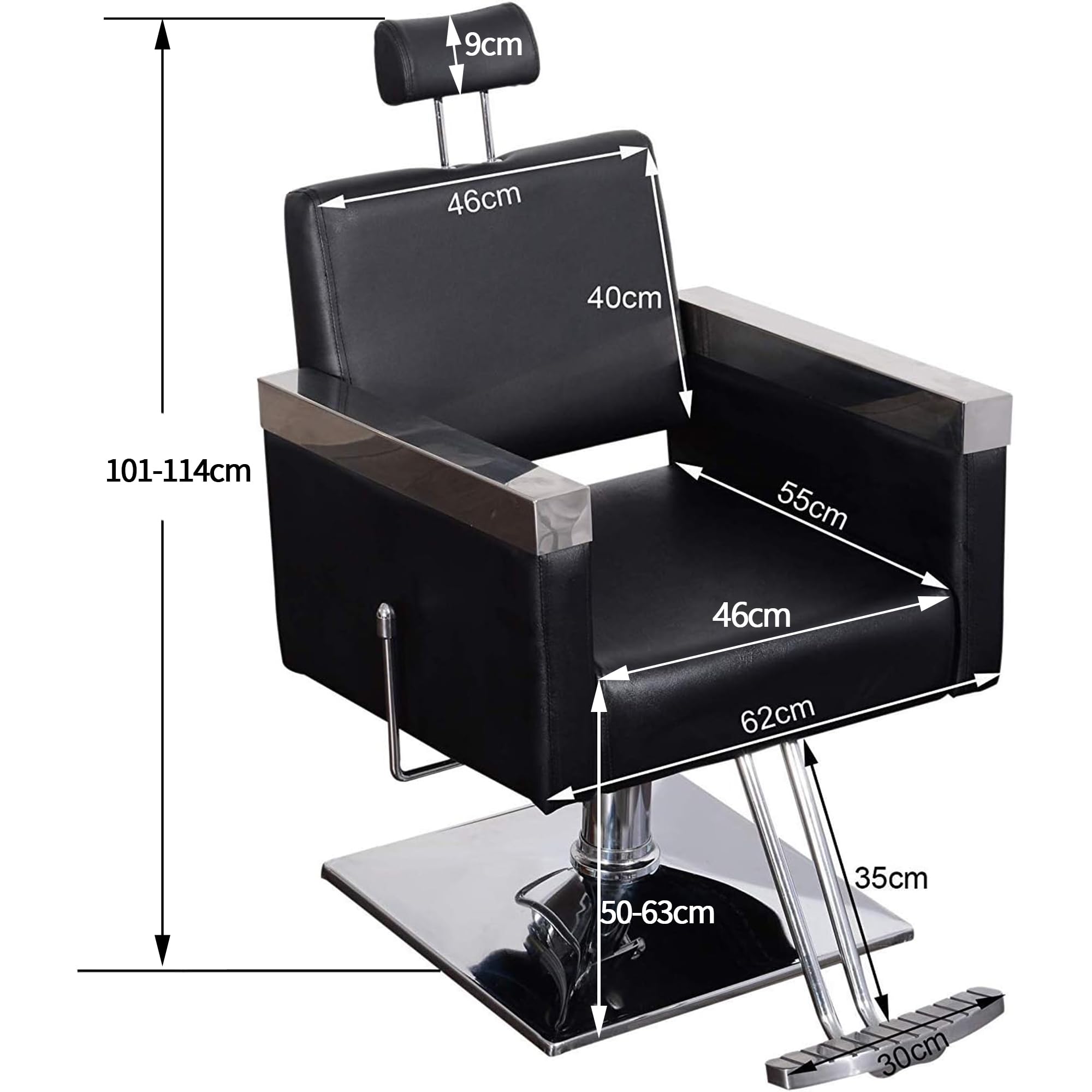 Barberpub Friseurstuhl 3021BK-1