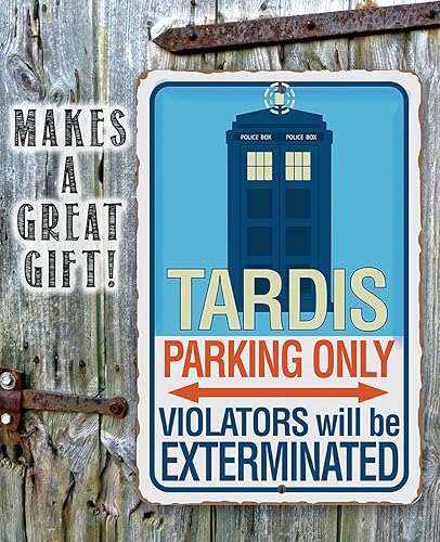 Miniatura 7 de Metal Sign - Tardis Parking Only - Durable Metal Sign - Use IndoorOutdoor - Makes a Great Home Decor and Gift for Doctor Who Fans Under $20 (8" x
