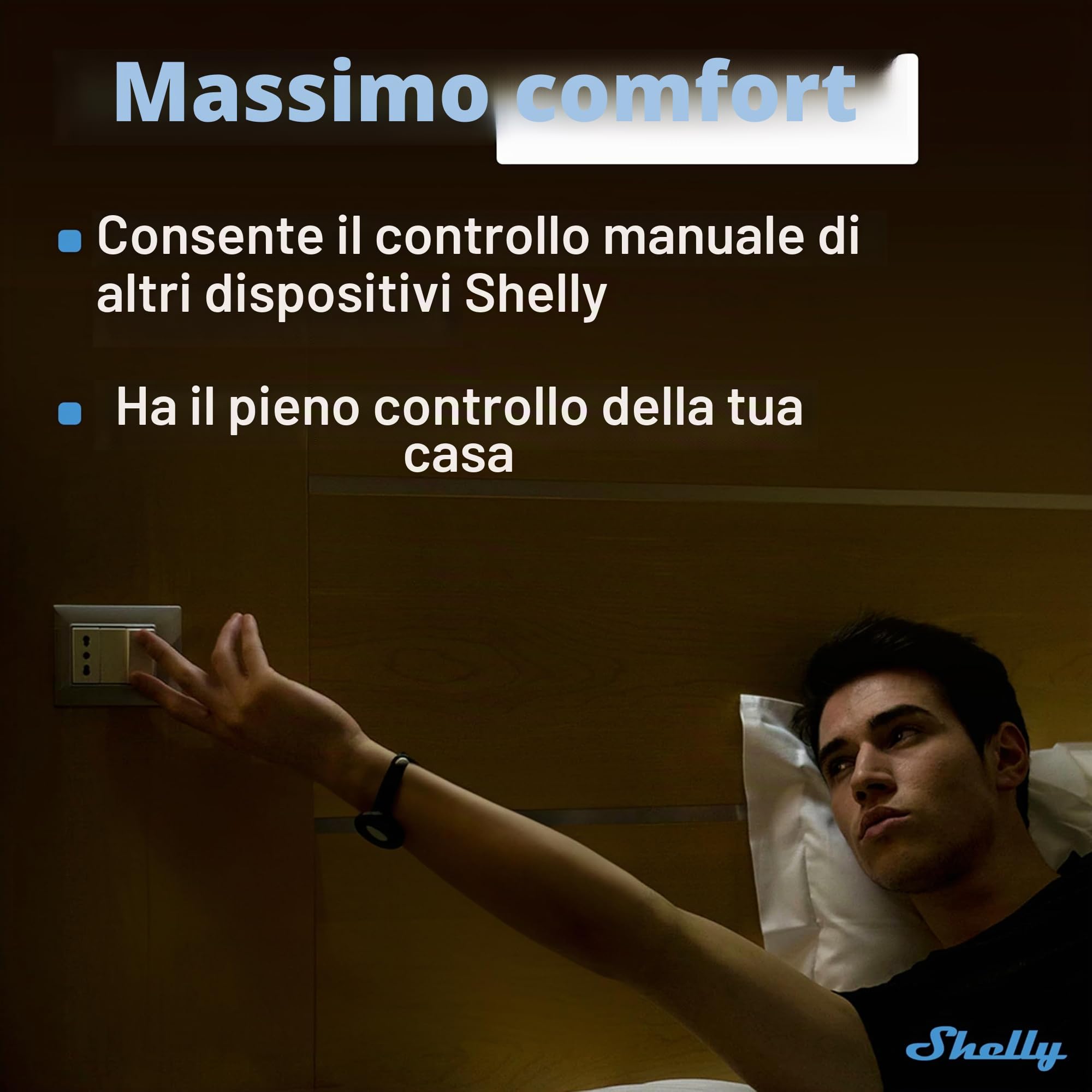 Shelly Plus i4 DC, Controller Wi-Fi a 4 Ingressi Digitali per Interruttori Intelligenti Shelly, 5-24VDC, Illuminazione, Multiclick, Domotica, Alexa & Google, iOS Android, Nessun Hub Richiesto