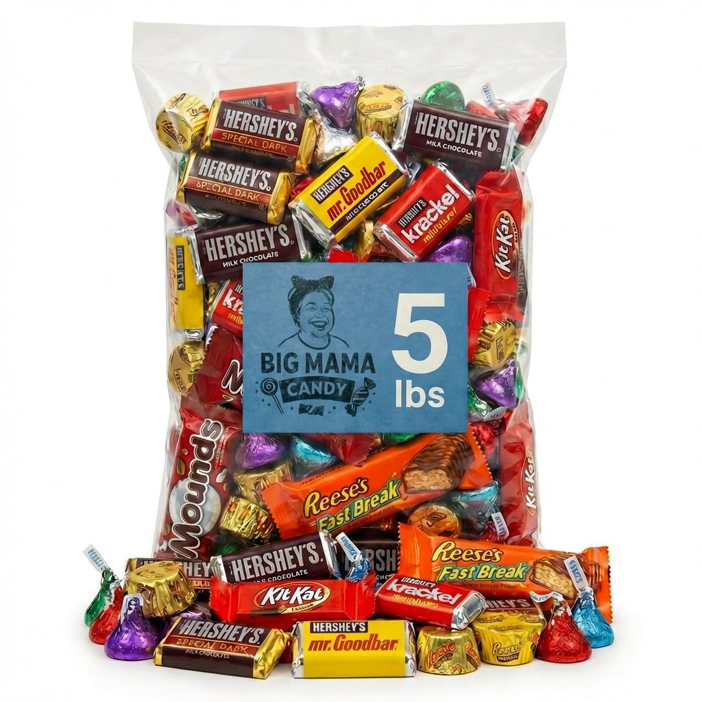 Chocolate Candy Variety Pack 3 lbs - Bulk Candy Assortment, Fun Size Mini Bars Individually Wrapped for Parties, Pinata & Goodie Bags