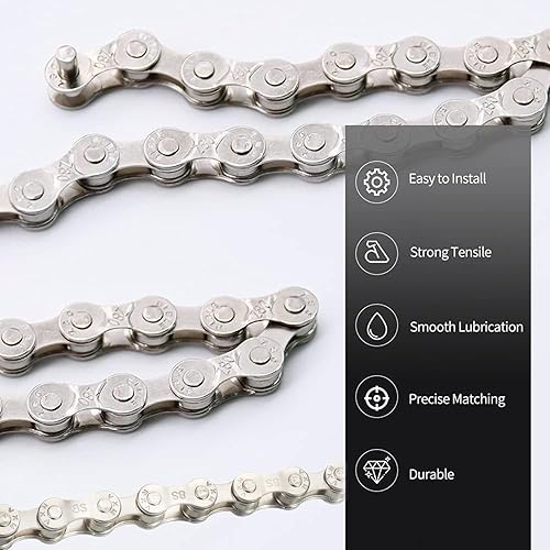 Miniatura 5 de Kit de herramientas de reparación de cadena de bicicleta con cadena de 6789 de una sola velocidad, interruptor de cadena con gancho, alicates de