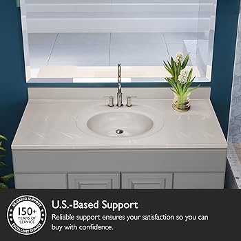 marble様 Amazon.com: Design House Cultured Marble Vanity Top, 49 in W