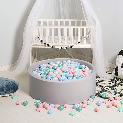 Miniatura 8 de GOGOSO 100 pelotas de juego no tóxicas para niños, suaves, a prueba de aplastamiento y sin BPA en colores divertidos para jugar en interiores