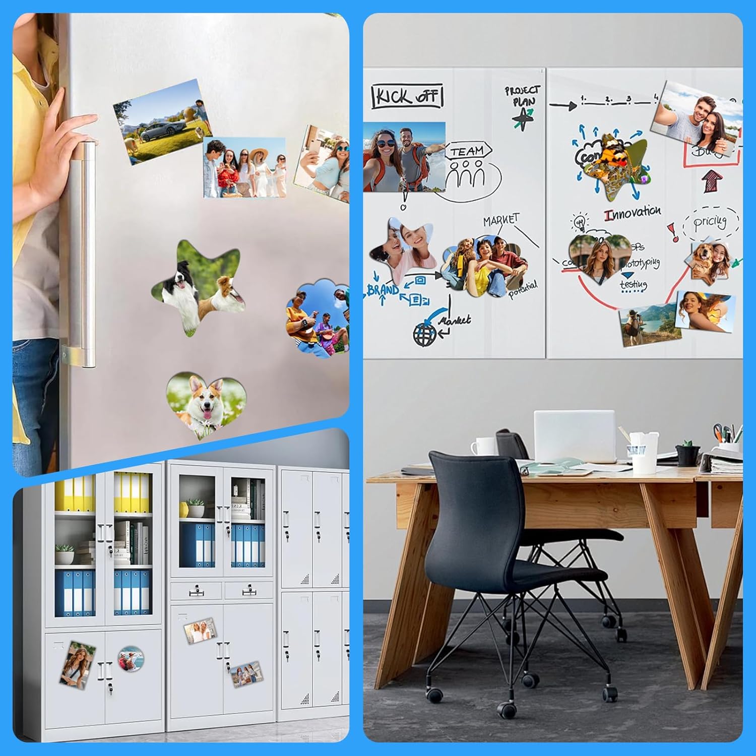 38 Pcs Printable Magnetic Sheets 8.5x11 Inches Matte Magnet Paper Sheet Non Adhesive Magnetic Paper for Inkjet Printers, Flexible Magnet Photos for DIY Crafts