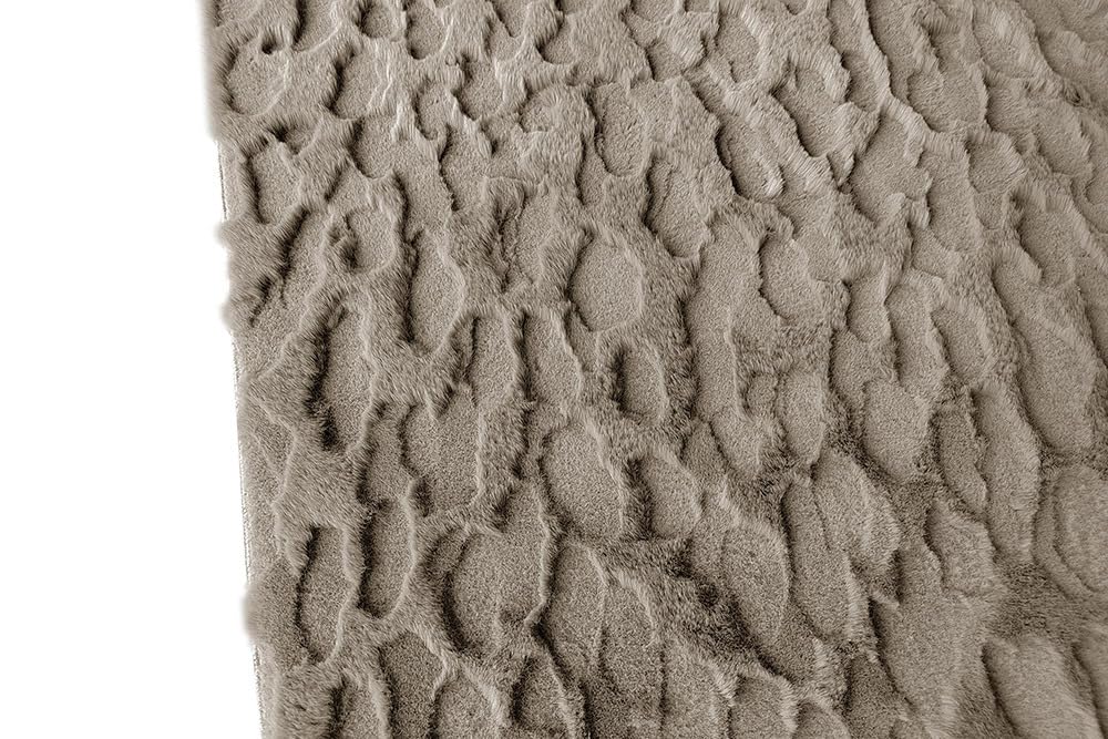 Riess Ambiente 3D Hochflor Teppich Dune 230x160cm Taupe - Baumwollmischung