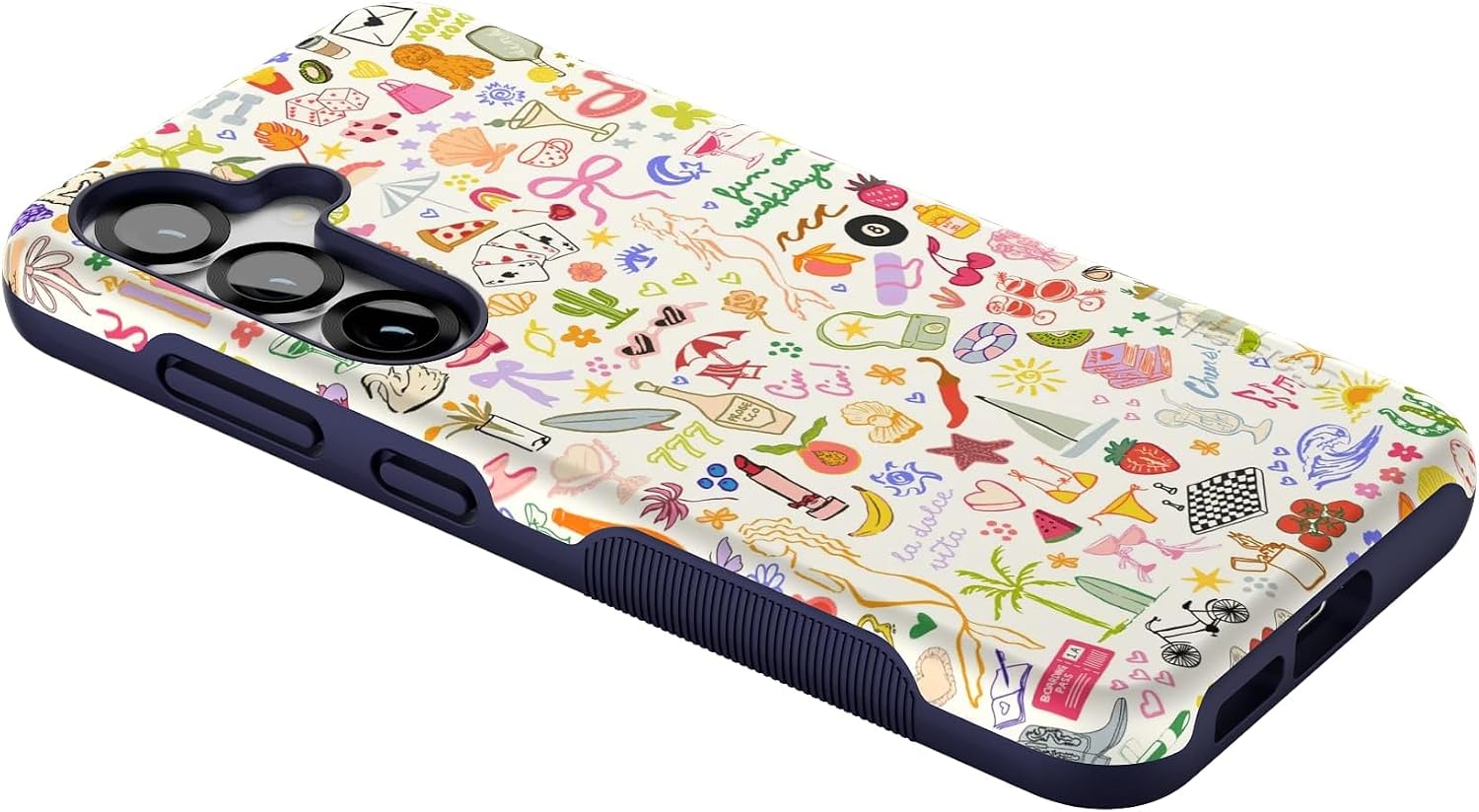 Casely Galaxy S25 Case | All The Fun Things | Fun on Weekdays | Bold Protective Design | Compatible with MagSafe