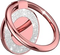 Vista 7 de Soporte adhesivo para anillo de teléfono para teléfono y funda de teléfono (negro brillante)