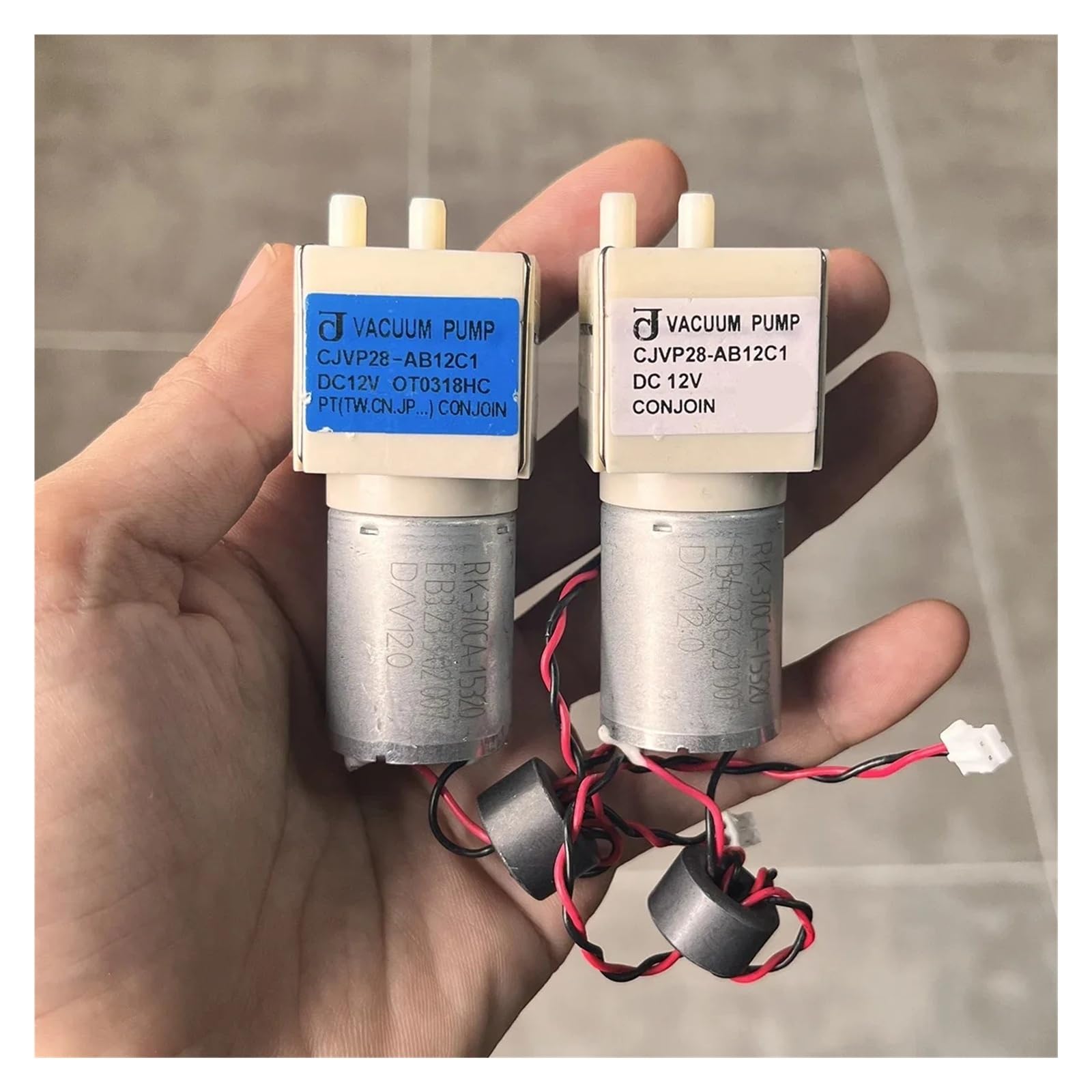 CJVP28-AB12C1 Mini Vakuumpumpe DC 12V Micro 370 Motor Elektrische Luftpumpe Kleine Unterdruck Saugpumpe for Roboter Reiniger