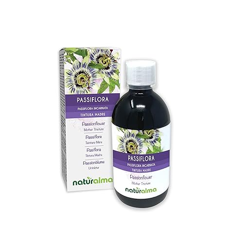 Pasiflora (Passiflora incarnata) hierba con flores Tintura Madre sin alcohol Naturalma - Extracto líquido gotas 500 ml - Complemento alimenticio - Vegano - Sin alcohol - 500 ml (Paquete de 1)