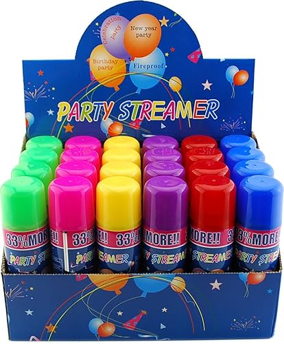 Miniatura 1 de Paquete de 48 lotes al por mayor: Party Crazy String Streamer Latas de aerosol Lote al por mayor