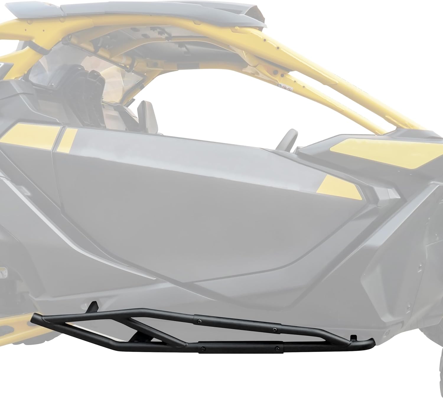 SAUTVS Nerf Bars Rock Sliders for Can-Am Maverick R, Combined Side Bumper Protector Guard Side Steps Nerf Bars Tree Kickers for Can Am Maverick R X RS 2024+ Accessories-2 Seaters, Replace #715007170