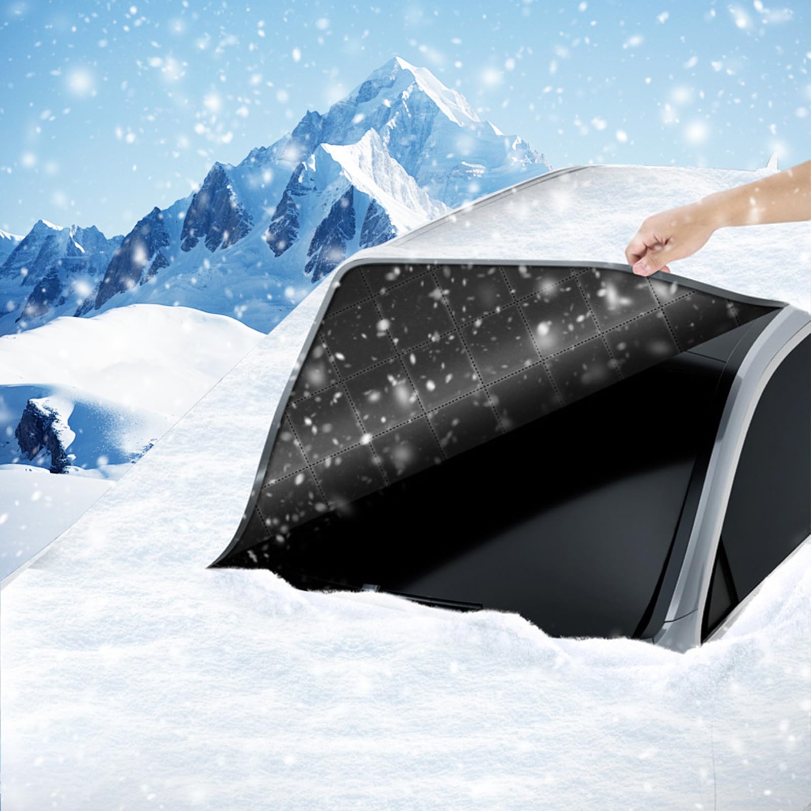 Protege Pare Brise Givre, 255*240 C Couverture Pare Brise Voiture, Peut Protéger Le