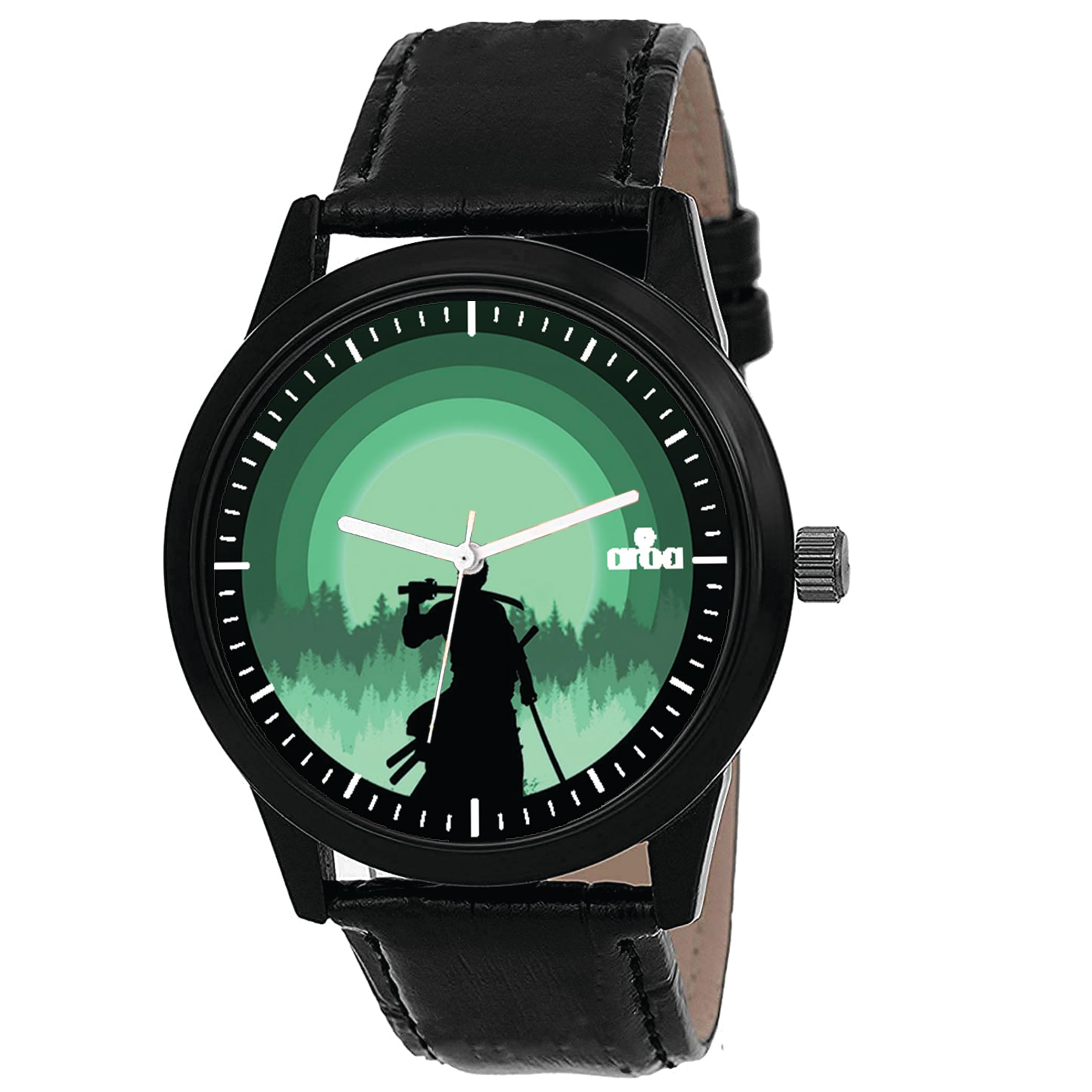 AROA Watch New Watch for Roronoa Zoro Green Silhouette Model : 720 Black Metal Type Analog Black Strap Watch Green Dial for Men Stylish Watch for Boys- (B0C7GWYWT2) Amazon Price History, Amazon Price Tracker