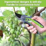 WORKPRO Bypass Pruning Shears, 8" Stainless Steel Gardening Hand Pruner, Professional Garden Trimming Scissors with Sharp SK5 Steel Blades, Ideal Garden Tool, Green | Professional Hand Pruners with Ergonomic Handle, Sharp Stainless Steel Garden Trimm