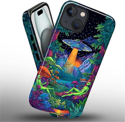 Miniatura 180 de Funda para iPhone 11 Pro Funda, Diseño de Patrón de Mosaico de Vidrio en Tono Verde - Protección Dual Híbrida Silicona + PC Duro Resistente a Golpes