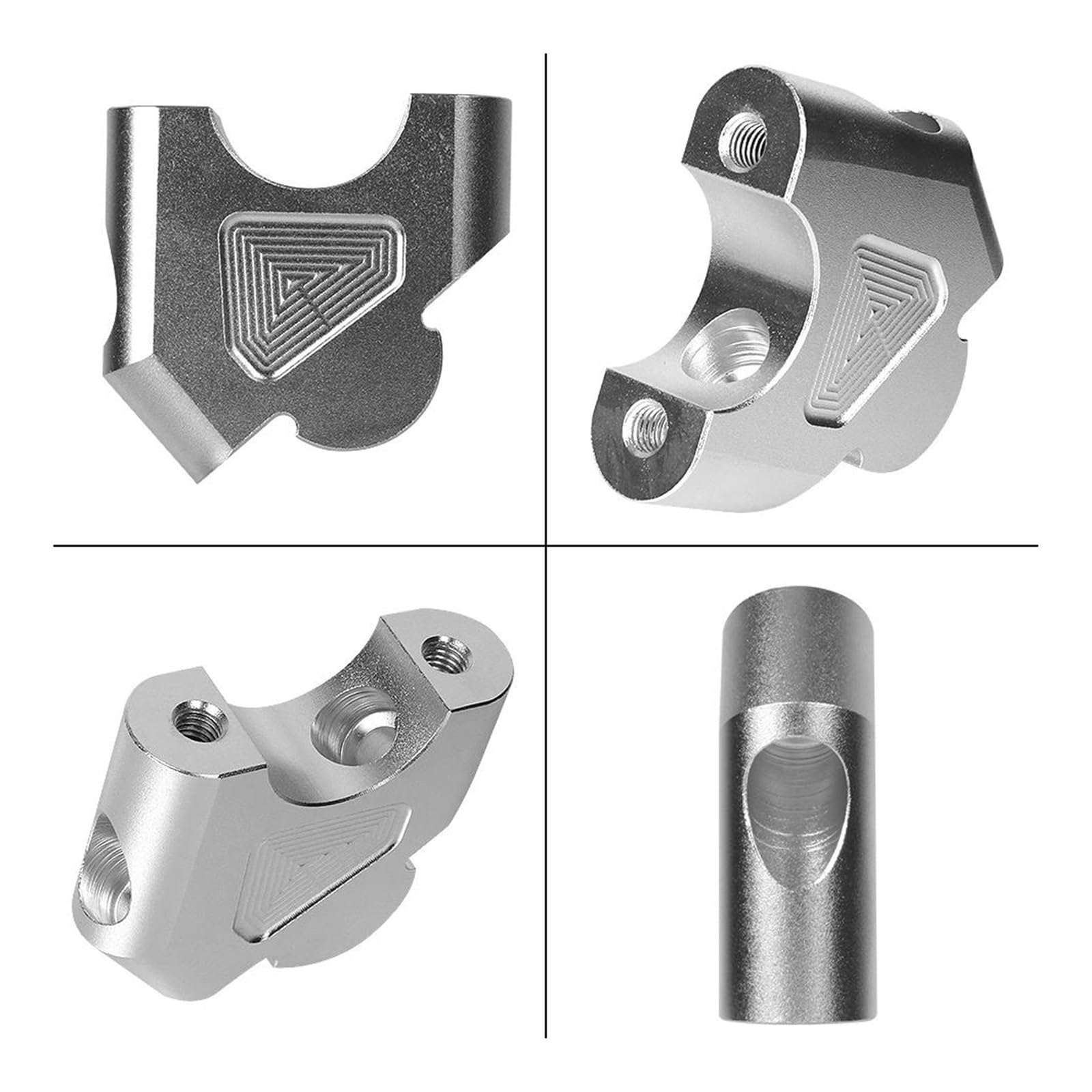 Manubrio Riser Moto Per BMW R1200GS R1250GS Adventure 1200 1250 R1250RS R1200R CNC Accessori Rialzante Argento