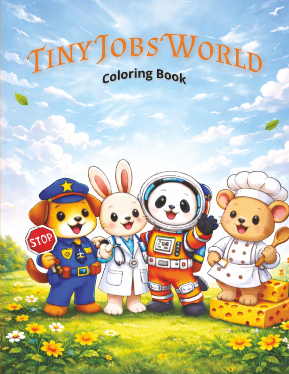 Tiny Jobs World: Coloring Book