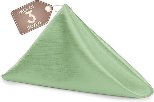 Miniatura 440 de Ultimate Textile -1 docena - Reversible Shantung Satin - Majestic - Servilletas de tela Majestic de 17 x 17 pulgadas color azul pizarra