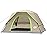 CAMPROS CP 4 Person Tent, Dome Tents for Camping with Rainfly, Waterproof Camping Tent Easy Set Up, Portable Family Tent with Large Mesh Window & Carry Bag for Outdoor Hiking