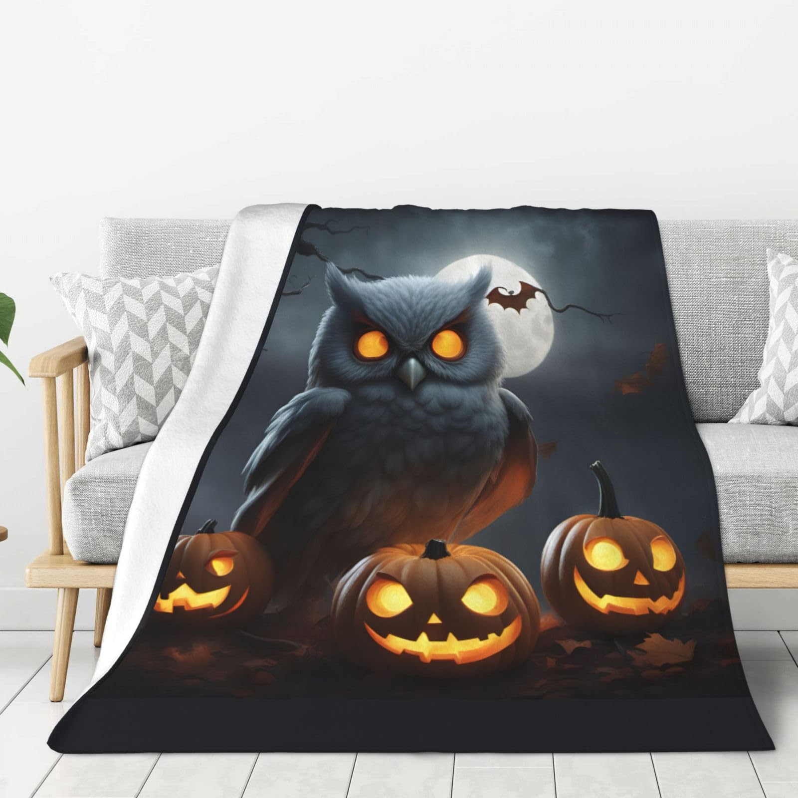 Plaid Halloween épais pour vos soirées cinéma sur le canapé et nuits de camping