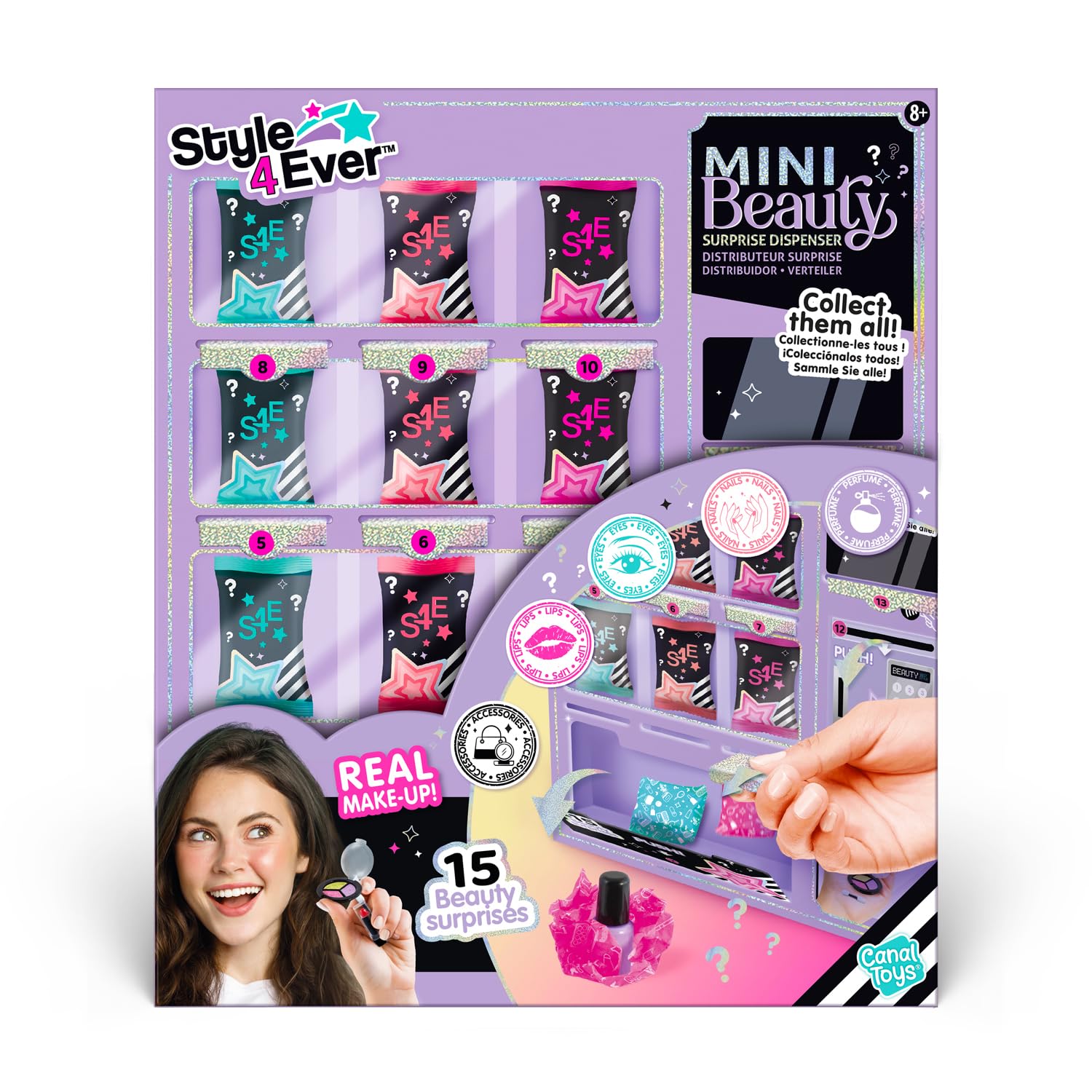 Canal Toys Style 4 Ever - Mini dispensador Sorpresa de Belleza, desembalaje Misterioso, Mezcla y combinación, a Partir de 8 años