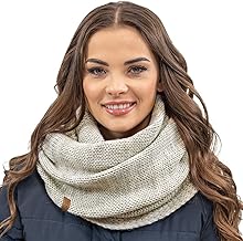 Vivisence Winter Women's Elegant Round Scarf with Classic Cut Made of Warm Yarn for Ladies Ideal for Cold Winter Days Every Occasion