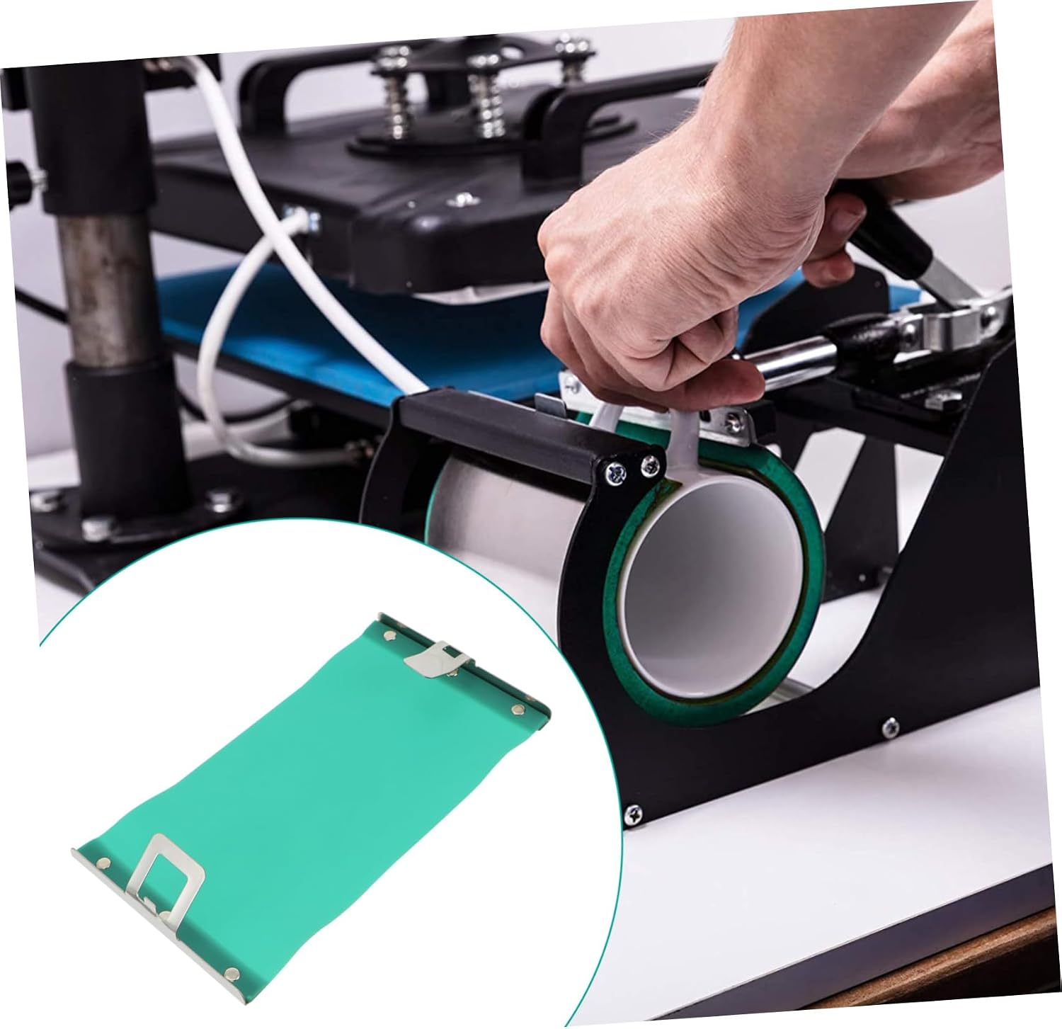 Angoily 15oz Silicone Mug Clamp for Heat Press Mug Wrap Fixture for Sublimation Tumbler Press Accessories