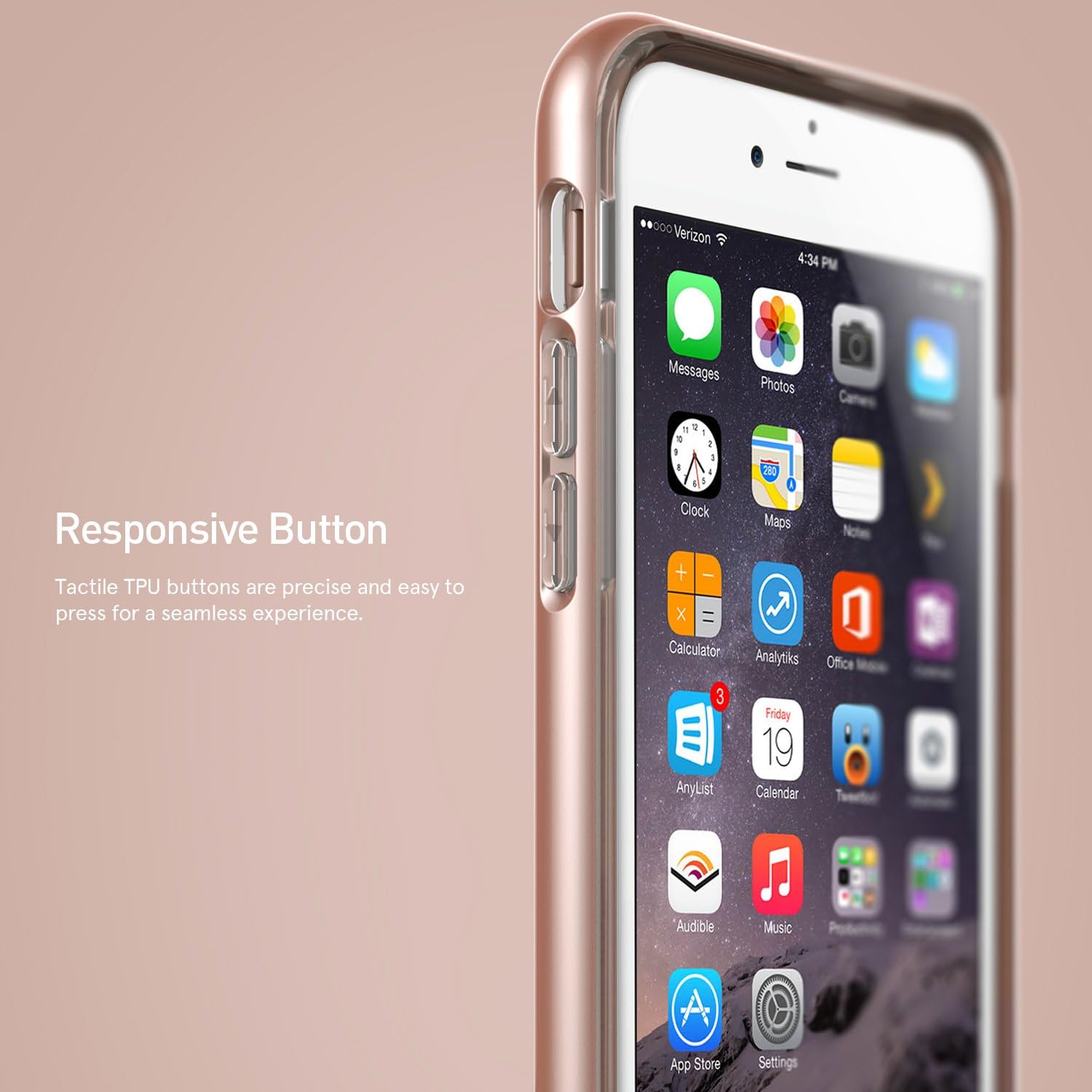 Caseology Skyfall for Apple iPhone 6S Case (2015) / for iPhone 6 Case (2014) - Rose Gold (D)