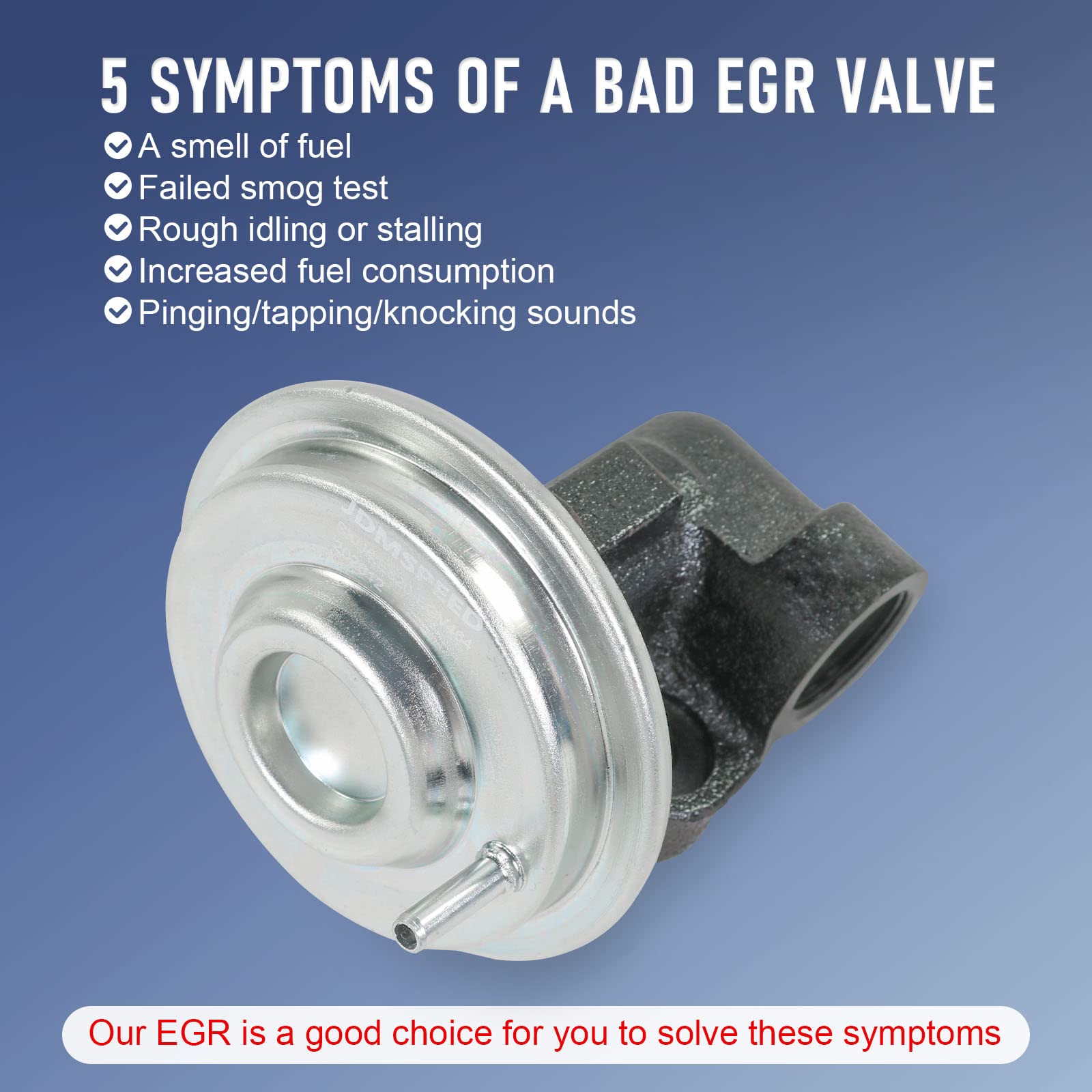 EGR Exhaust Gas Recirculation Valve Compatible with Ford Mustang Expedition Explorer F150 F250 Contour Ranger Thunderbird Windstar Aerostar Mazda B3000 Mercury Mountaineer Cougar Replaces# EGV464