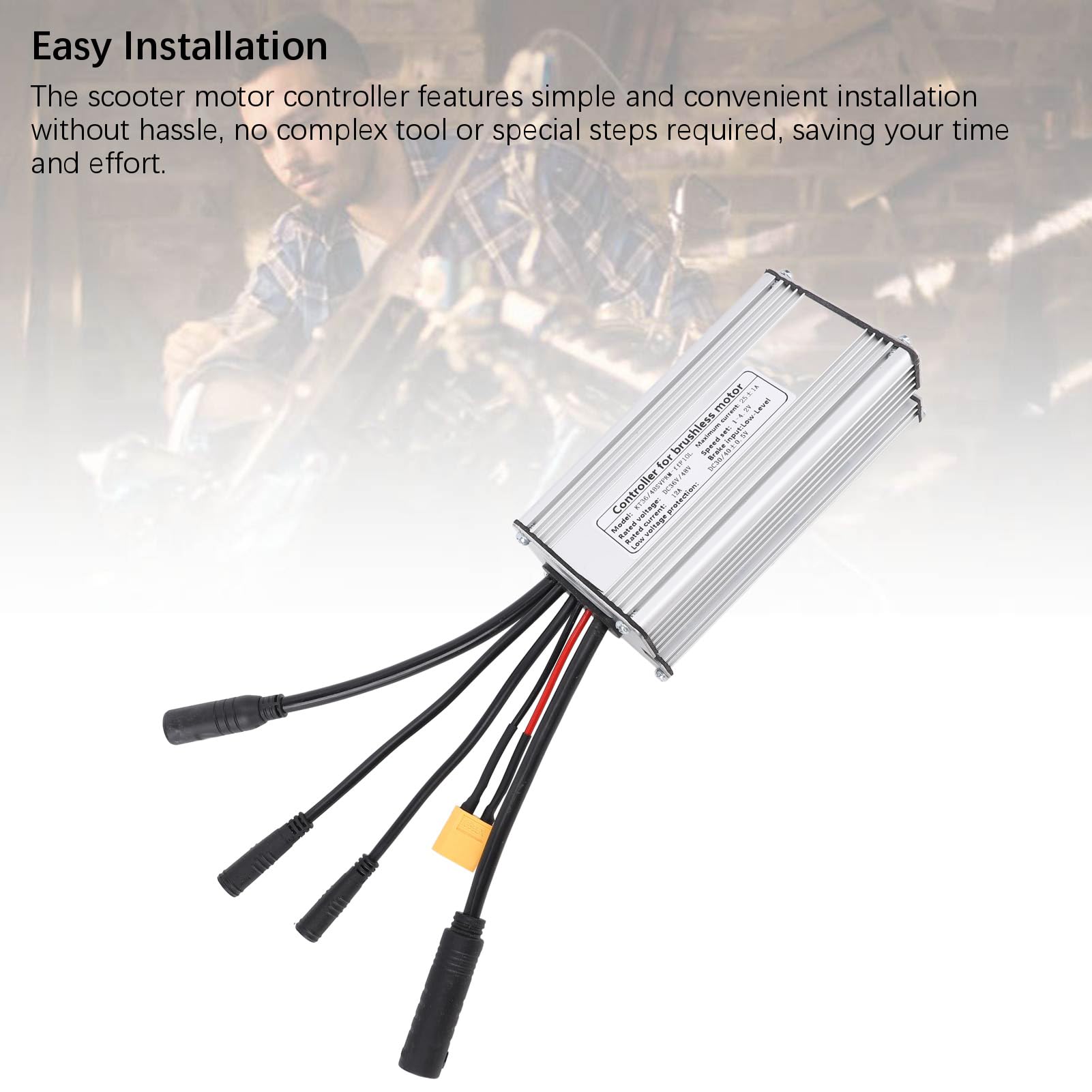 Rower Górski Kontroler Silnika Wodoodporne Złącze Aluminium Aluminium Kontroler 36 V 48V 250 W 500 W 750W Silnik